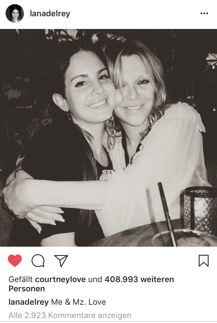 Lana del Rey, Courtney Love, Friendship 